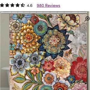 Floral Shower Curtain - Multicolor